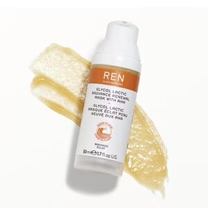REN Clean Skincare Glycol Lactic Radiance Renewal Mask (NIB)